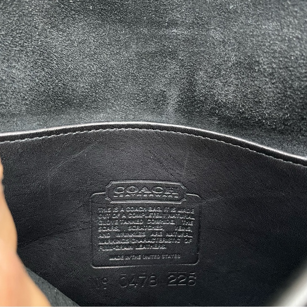 Coach Vintage 1983‎ The Station CrossBody Top Handle Leather Bag in Black - Picture 11 of 11